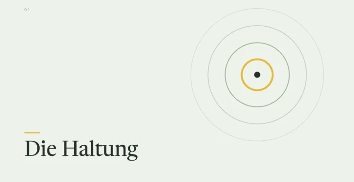 Modul 1, Die Haltung